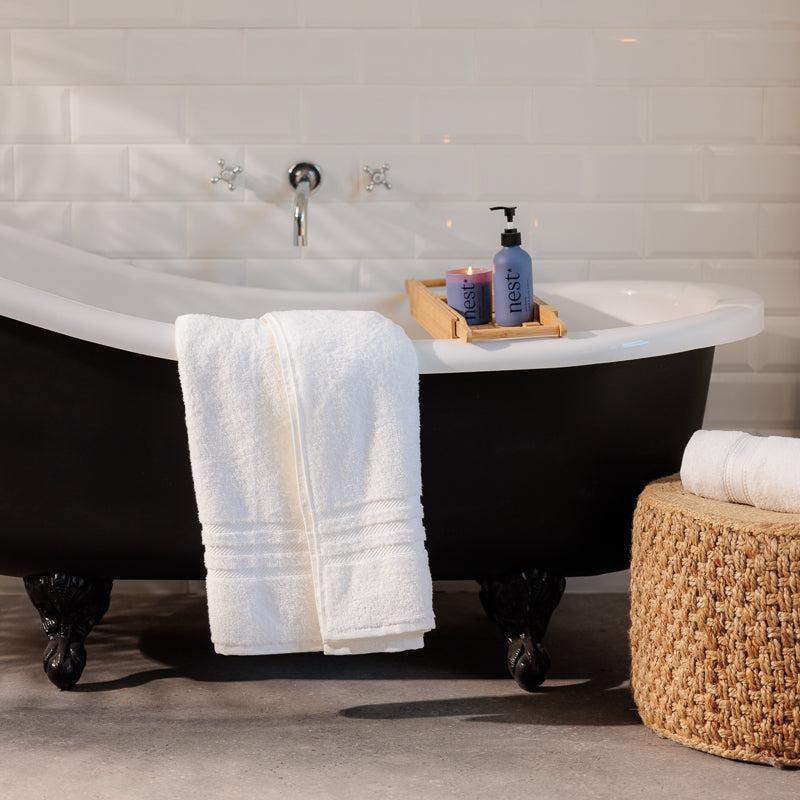 Cotton Club Towel Collection Bath Sheet - White-Bath Sheet