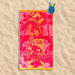 Fuchsia Velour Beach Towel-Beach Towels