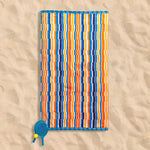Cotton Collection Heatwave Hues Velour Beach Towel