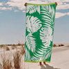 Cotton Collection Palm Paradise Velour Beach Towel