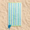 Cotton Collection Solstice Swirls Velour Beach Towel