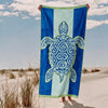 Cotton Collection Turtle Velour Beach Towel