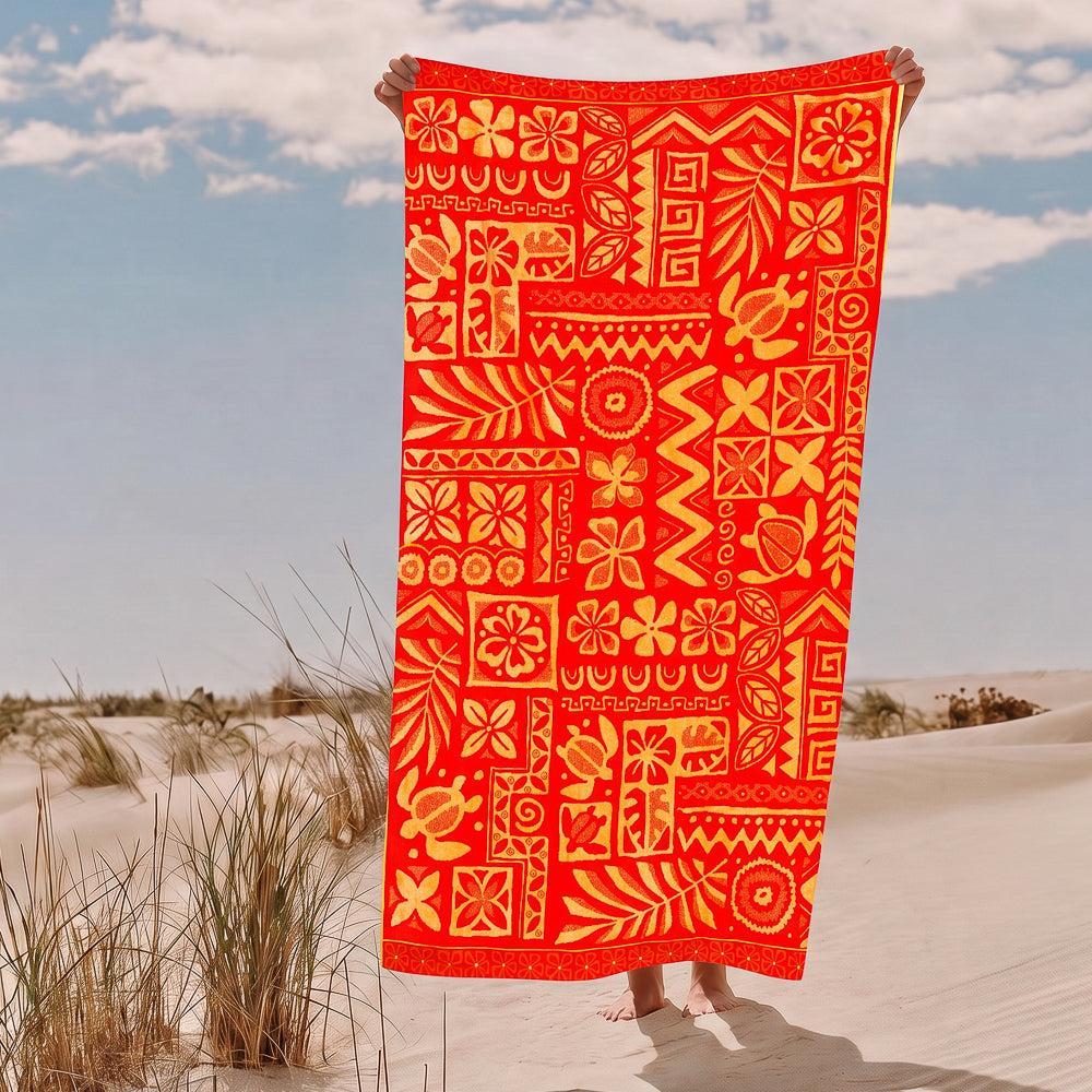 Cotton Collection Velour Boho Bliss Beach Towel-Beach Towels