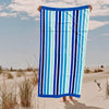 Cotton Collection Velour Coastal Drift Beach Towel