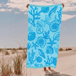 Cotton Collection Velour Coral Coast Beach Towel