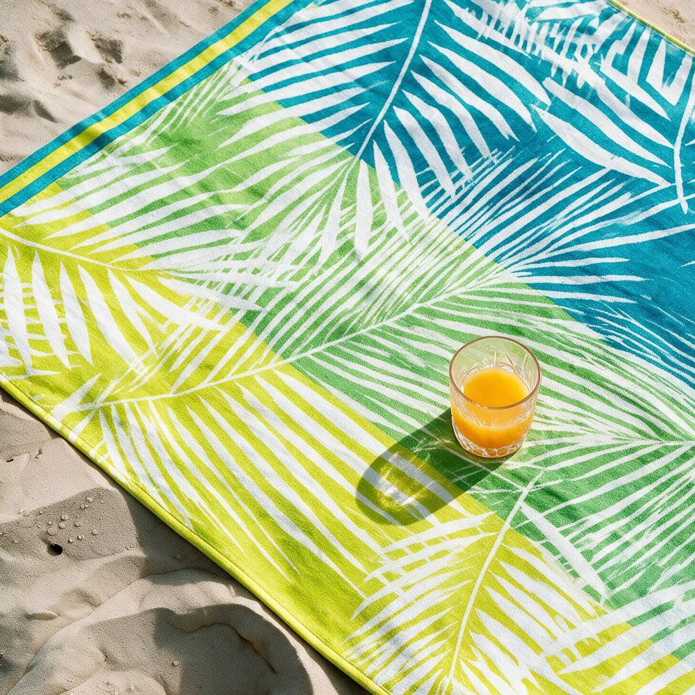 Cotton Collection Velour Jungle Fever Beach Towel-Beach Towels