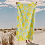 Cotton Collection Velour Lemonade Magic Beach Towel