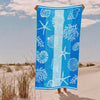 Cotton Collection Velour Seashell Reverie Beach Towel