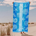Cotton Collection Velour Seashell Reverie Beach Towel