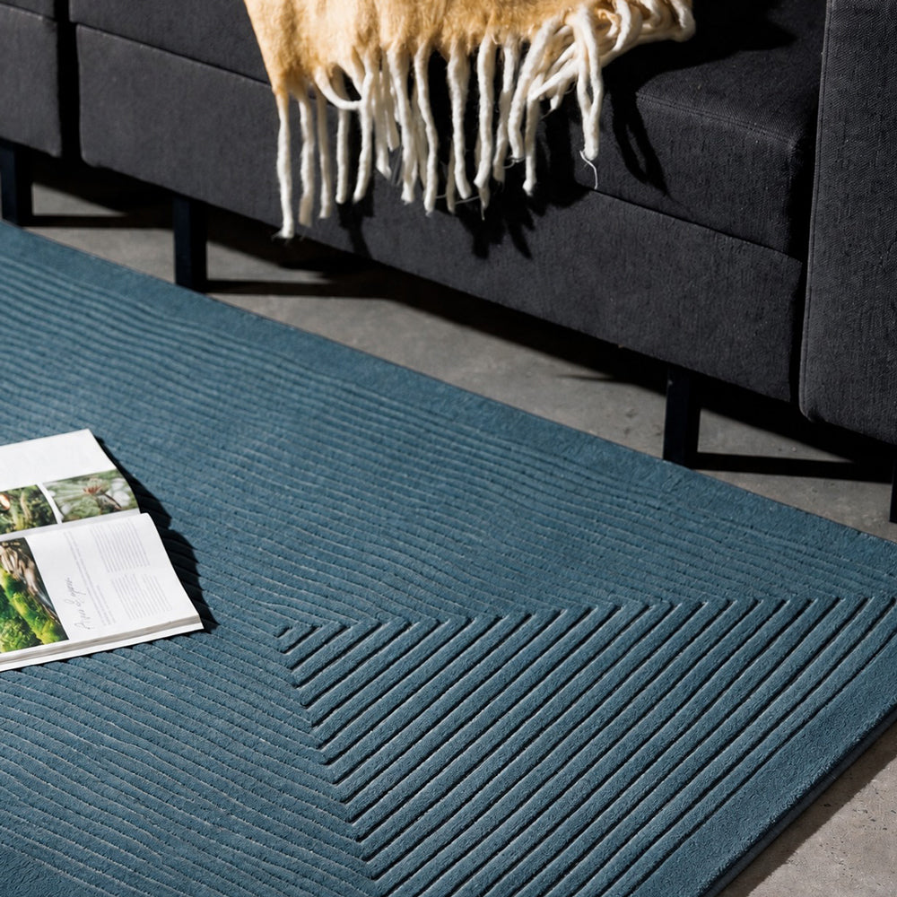 Delphine Woven Carpet Olive Green-Carpets/Rugs