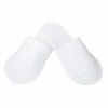 Disposable Closed-toe Toweling Slippers White