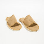 Disposable Open-toe Jute Slippers Natural
