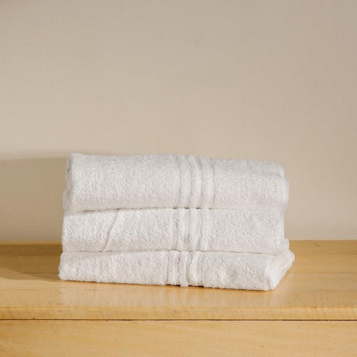Dry Time Hand Towel White 400gsm-Hand Towel