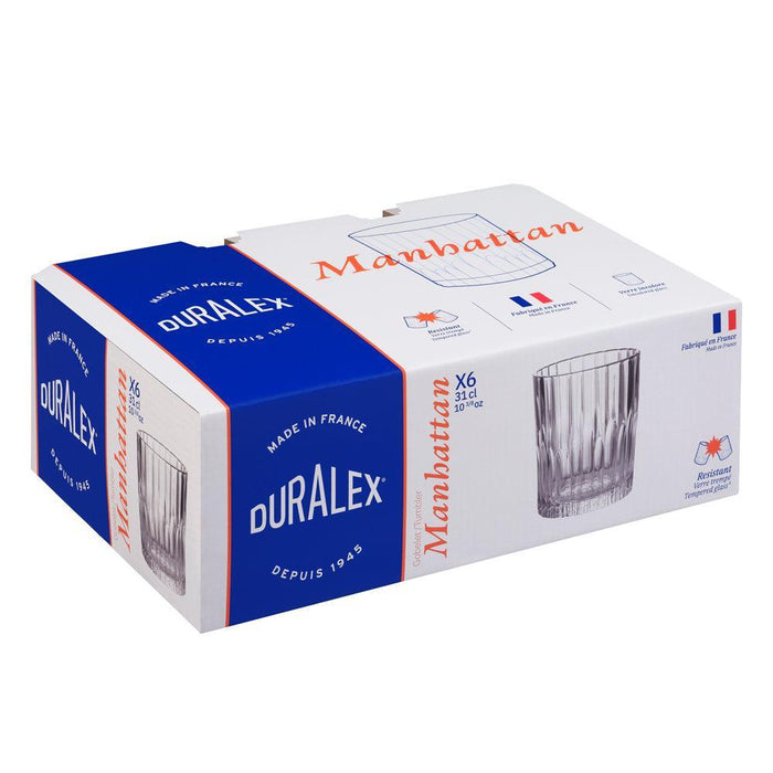 Duralex Manhattan Tumbler Set of 6-Glassware