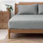 Easy Care 144 Thread Count Polycotton Fitted Sheet Grey