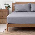 Easy Care 144 Thread Count Polycotton Fitted Sheet Grey