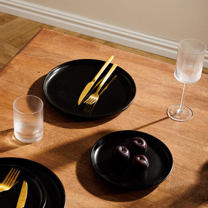 Eclipse Stoneware Rimmed Dinner Plate-CERAMIC