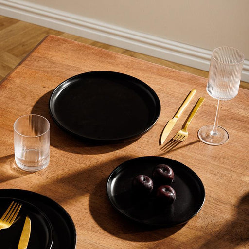 Eclipse Stoneware Rimmed Dinner Plate-CERAMIC