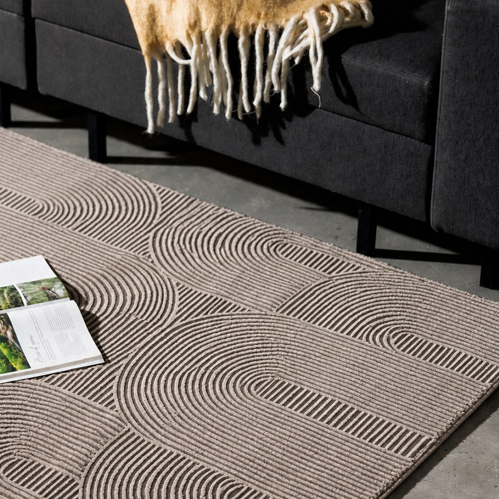 Elodie Woven Carpet Charcoal-Carpets/Rugs