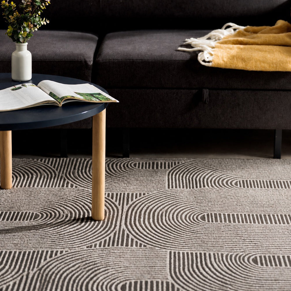 Elodie Woven Carpet Charcoal-Carpets/Rugs