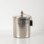 Embossed Sugar Canister Silver