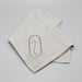 Faces of Felicity Dishcloth - light grey