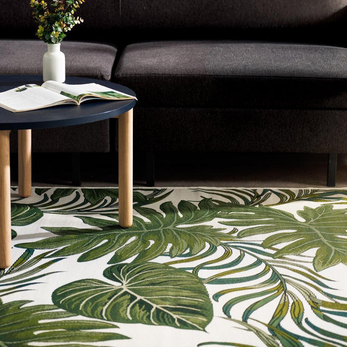 Feuilles Tropicales Outdoor Carpet Green-Carpets/Rugs