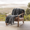 Fluted Faux Fur Blanket Storm Grey