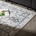 Giverny Woven Carpet Navy-Carpets/Rugs