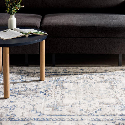 Giverny Woven Carpet Navy-Carpets/Rugs