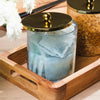 Glass Canister Blue Lustre