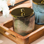 Glass Canister Grey Lustre