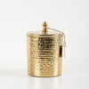 Hammered Coffee Canister Gold