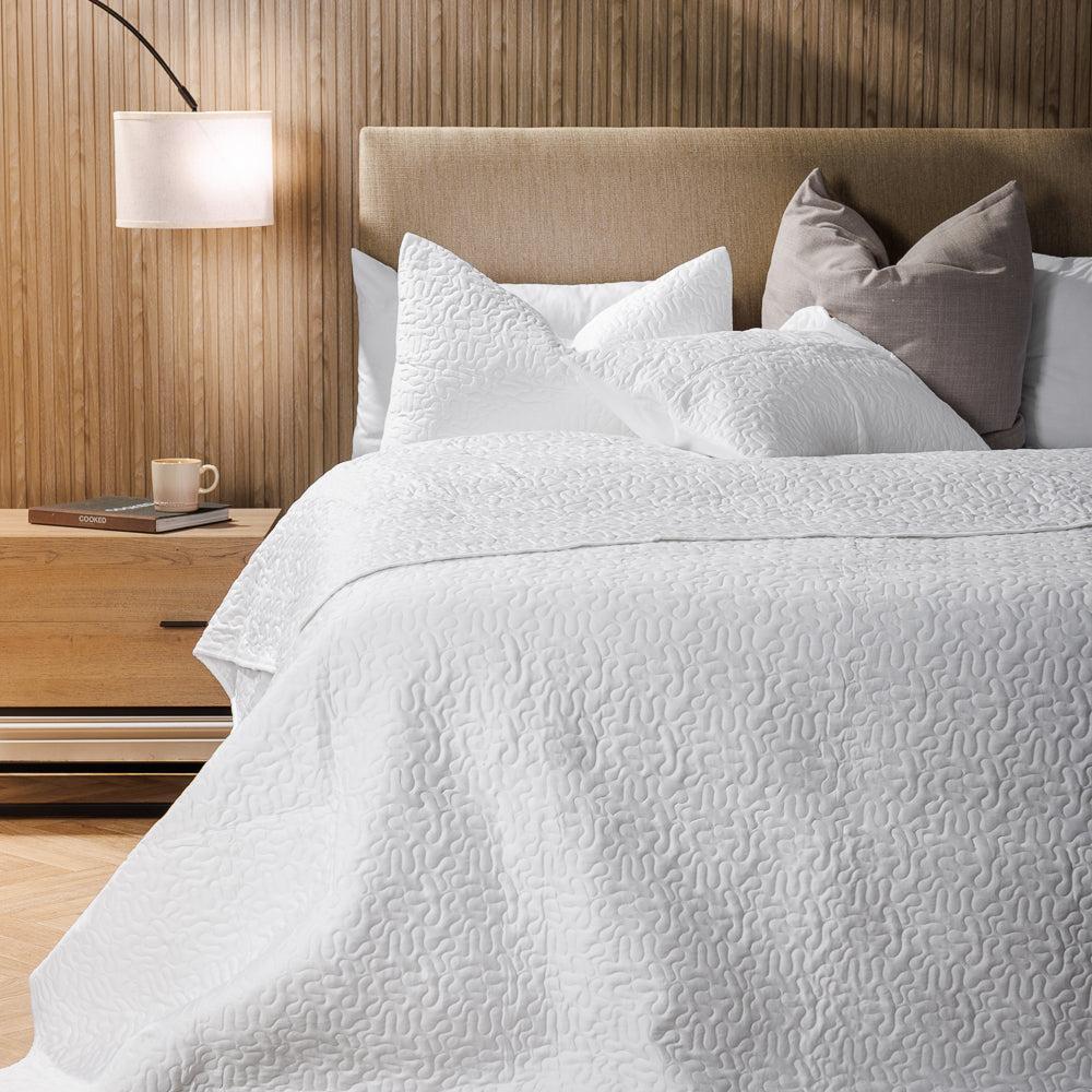 Haze Whisper Soft Premium Cotton Quilt White-Quilts & Comforters
