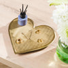 Heart Brushed Tray Gold