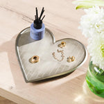Heart Brushed Tray Nickel