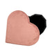 Heart Storage Stool - Dusty Rose-Storage Ottomans-Little Whitehouse