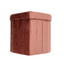 Heart Storage Stool Dusty Rose
