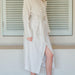 Heritage Collection Luxury Linen & Lyocell Kimono Gown - Mist-Bathrobe