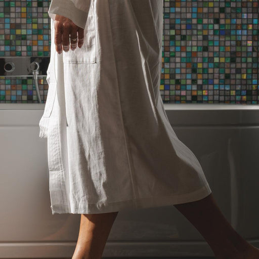 Heritage Collection Luxury Linen and Lyocell Kimono Gown Mist-Bathrobes
