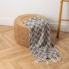 Herringbone Jacquard Throw Beige
