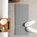 Hexagonal PVC Bath Mat Dove Grey-Bath Mats