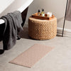Hexagonal PVC Bath Mat Dove Sand