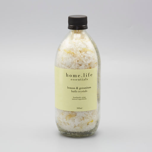 HOME.LIFE essentials Lemon & Geranium Bath Crystals