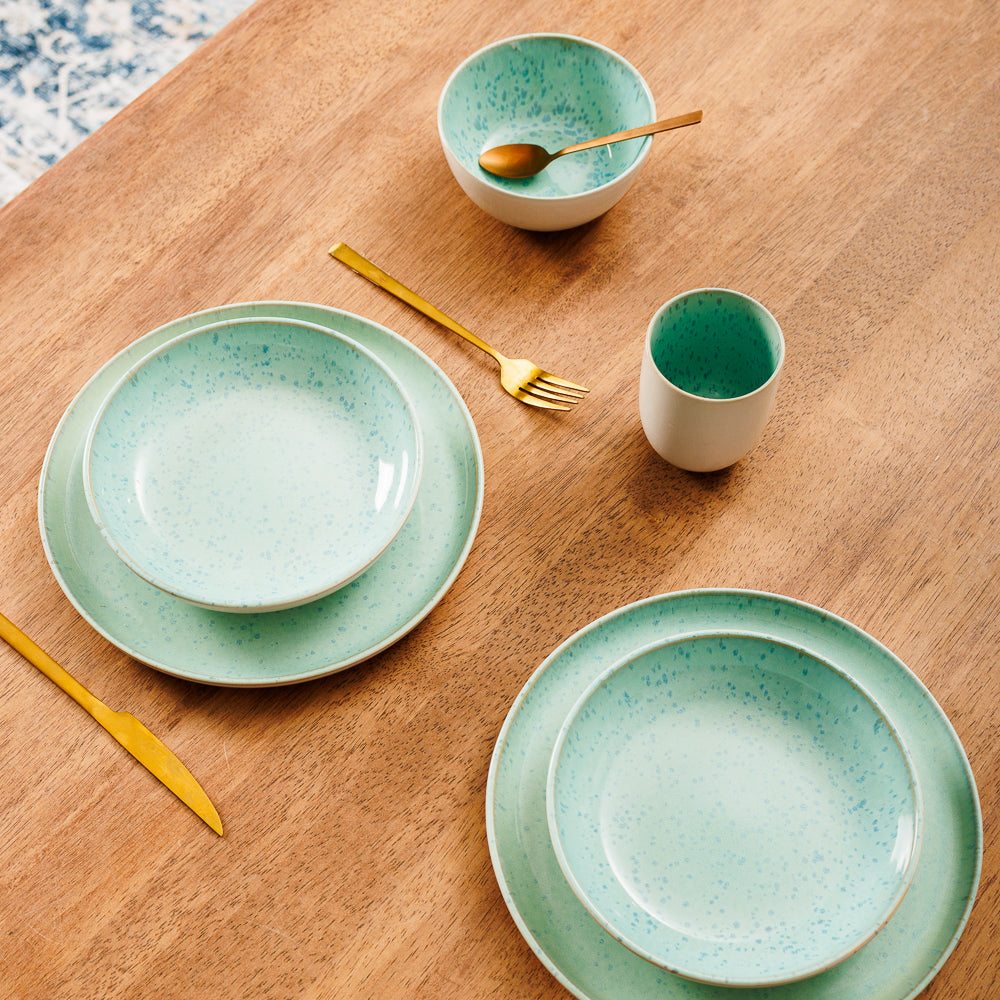 Home.Life Breeze Stoneware Soup Bowl Sea Foam-Bowls