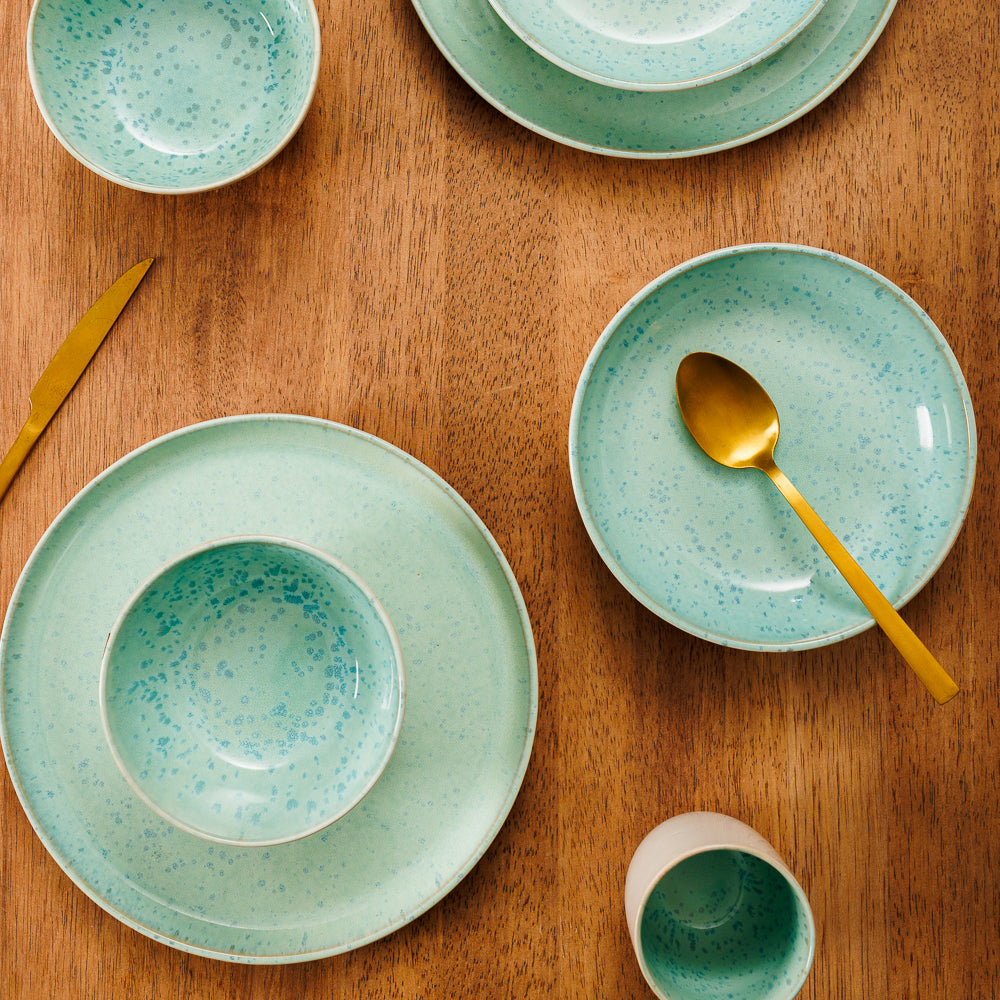 Home.Life Breeze Stoneware Soup Bowl Sea Foam-Bowls