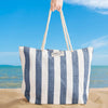Home.Life Broad Stripe Beach Bag Blue