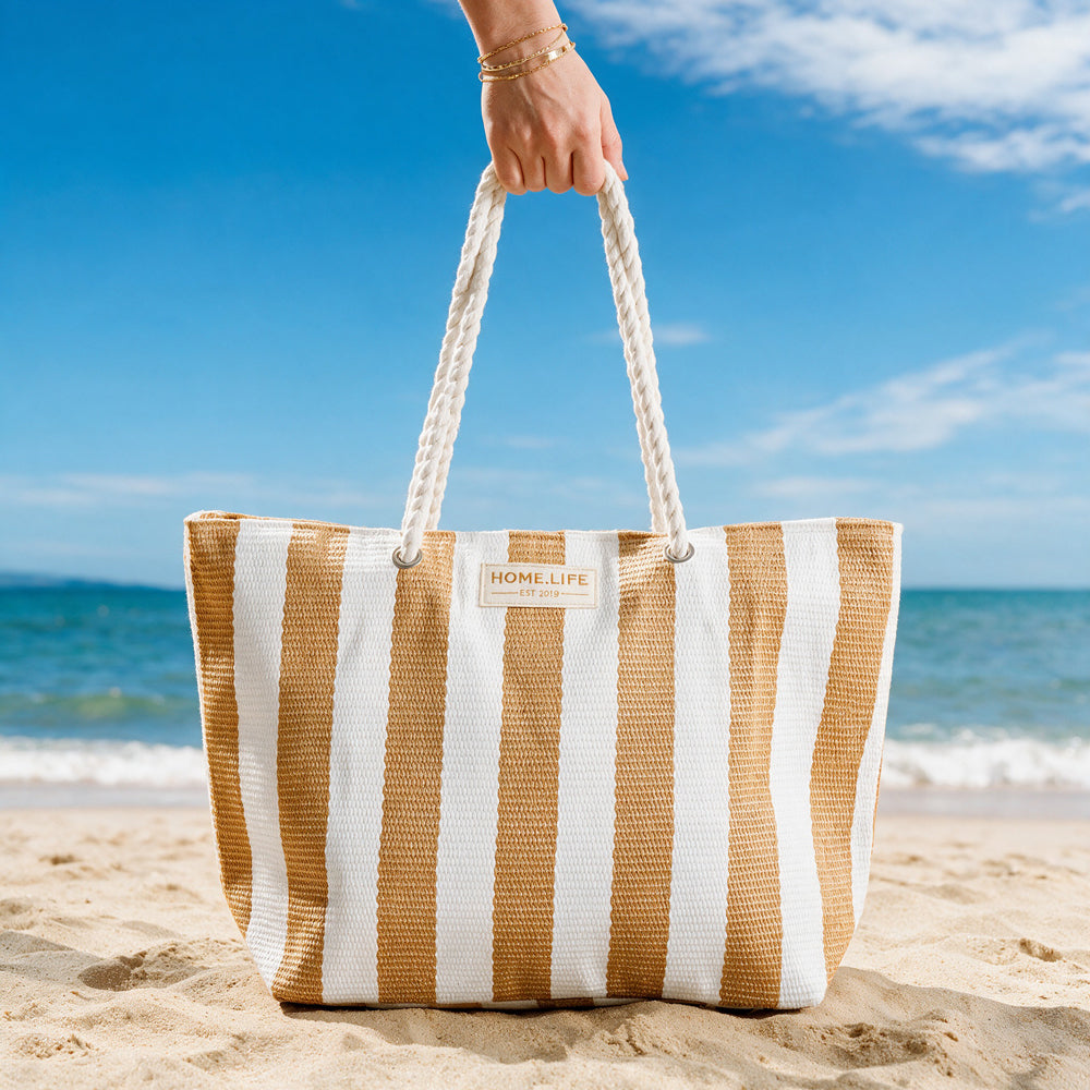 Home.Life Broad Stripe Beach Bag Sand-Beach Bag