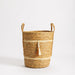 Home.Life Bulrush Maize Two Tone Tassel Basket Natural-Storage Baskets