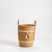 Home.Life Bulrush Maize Two Tone Tassel Basket Natural-Storage Baskets